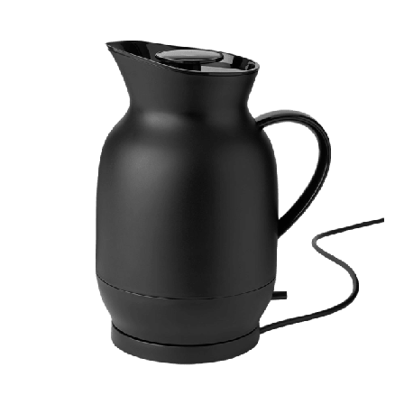 Stelton Amphora vattenkokare 1.2 l. soft black Köksmaskiner Svart 1,2L