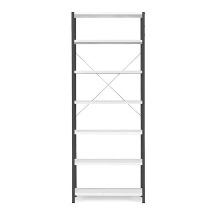 Reol IDEAL, grundsektion, 2500x1010x500 mm, mørkegrå