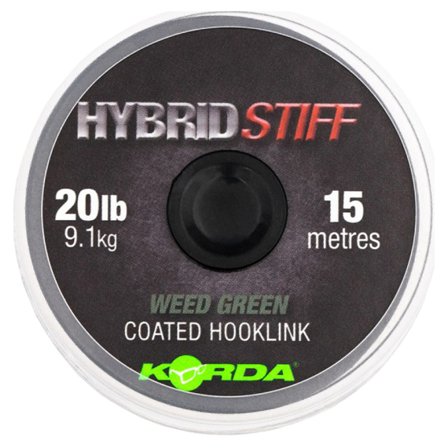 Korda Hybrid Stiff 20lb Weed Green 15m