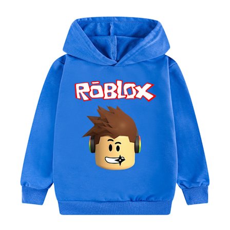 Roblox Huppari Lapsille Päällystakki Collegepaita - Korkealaatuinen Sininen V