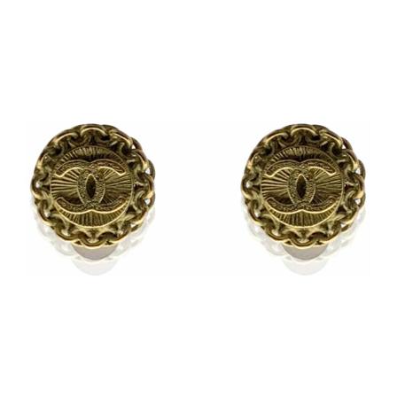 Chanel Vintage Pre-owned Earrings gul, Dam Vintage Smycken, Dam, Storlek: ONE SIZE