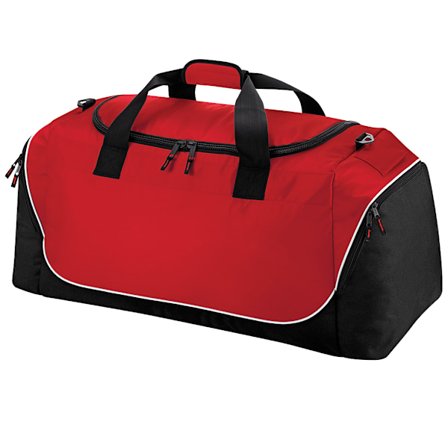 Quadra Teamwear Jumbo Kit Duffel Bag - 110 liter One Size Classic Röd/Svart/Vit