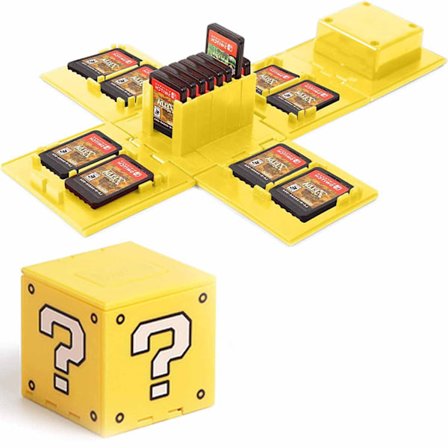 Spelkassett för Nintendo Switch - Switch-spelkort hållare spel förvaringskub spelkort arrangör för Nintendo Switch med 16 spelkortplatser
