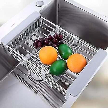 Utvidbar oppvaskstativ i rustfritt stål 304