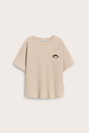 Kappahl | Vohvelipintainen t-paita | Beige