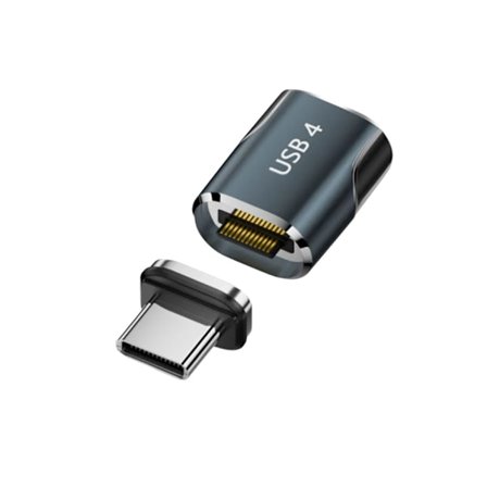 Typ C Hane till Hona Konverterare Portabel USB C Magnetisk Adapter Kontakt