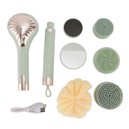 Elektrisk dusjbørste med 6 hoder og 3 hastigheter