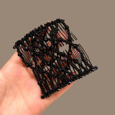 Pearl elastisk hår hårnål dobbel side bun 6 6