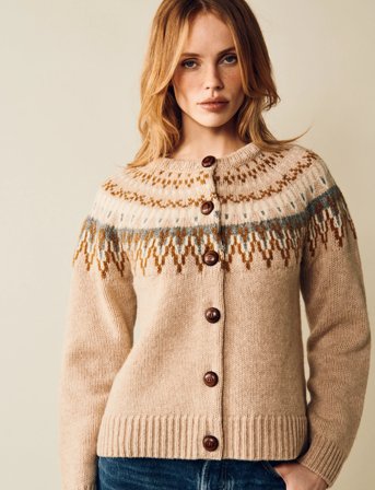 Jumperfabriken Joelle Cardigan - Beige - L