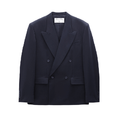 Filippa K Boxy Linen Blazer Kavajer Herr Blå 52