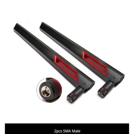 2 stk. Dual Band WIFI Antenne 12dBi 2.4G 5.8G RP SMA Han Universal Antenne til ASUS AC68U AC88U Router Trådløst Kort Repeater~05455