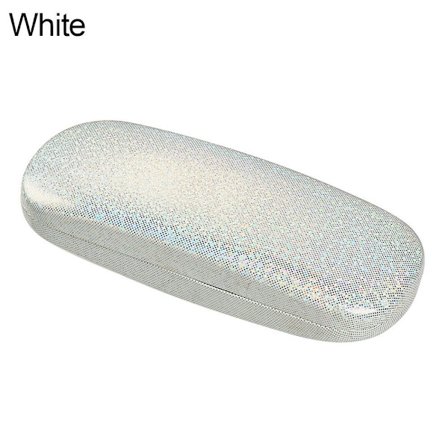 PU Optisk Brilleetui Briller Beskyttelsesboks HVIT