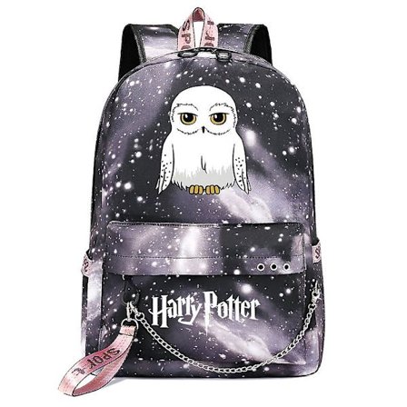 Harry Potter tecknad skolryggsäck - Moderiktig, rymlig tonårsryggsäck för pojkar och flickor; Perfekt för resor, studenter; Casual Mochilas