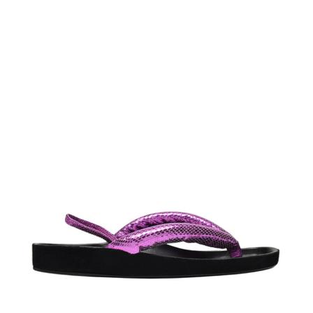 Isabel Marant, Olanie Sandals in Fuchsia Leather Różowy, Kobieta, Rozmiar: 36 EU