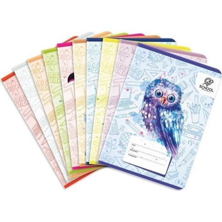 Cahier Elanders Cahier A5/32K dubbel kol. Puffy Birds (10 stycken)