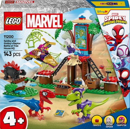 Lego Marvel Spidey og hans fantastiske venner Spidey og Gobbys Raptorkamp ved hovedkvarteret 11200, Børn & Forældre, Motorik & Bevægelse, Klodser Og 