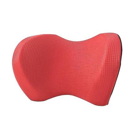 Auton niskatyynyn päätuki Ice Silk Auto Seat Neck Head Support -tyyny autoon matkustamiseen ja nukkumiseen Muistivaahto Pää Niskatuki Tyyny(punainen)