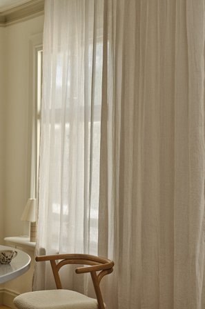 Jotex - Gardin Med Multifunksjonsbånd 1-lengde Ekstra Bred Greige - LAYER - Kjøp Multifunksjonsgardiner hos Jotex