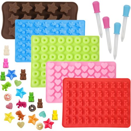 5st Chokladformar - Bear Dino Donut Heart Star - Godis