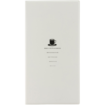 Menypärm Securit Läder Vit A5