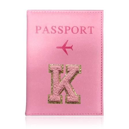 Pascover til Rejsepas - Pink Bogstavserie Pascover - Pink Farve - Pasbeskyttende Cover A 1474 (K)