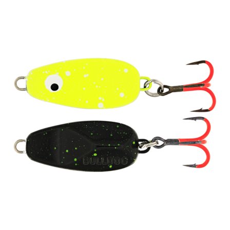Westin Bulldog 3,9cm, 7g - Black/Chartreuse Splat (ultimate)