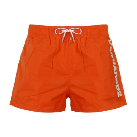 Dsquared2, Logo Swim Shorts Rood, Heren, Maat:L