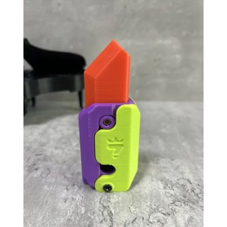 3D utskrift tyngdekraft kniv unge hopping liten reddik kniv mini modell anheng trykk kort dekompresjon leketøy