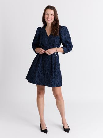 MATCH - Chiara kjole - Va Vite - Str. 36 - Dame - Kjoler & Skjørt - Blå - 50% polyester - resirkulert, 50% polyester