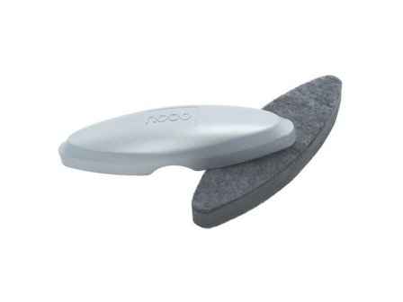 NOBO Whiteboardsudd med extra stark magnet för glastavlor och andra magnetiska tavlor, dubbelsidig, silver, 200 x 59 x 40 mm - Lyreco - Kontorsmöbler 