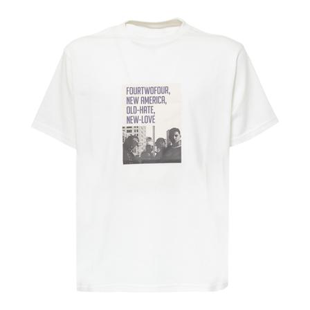 424, T-shirt Wit, Heren, Maat:S