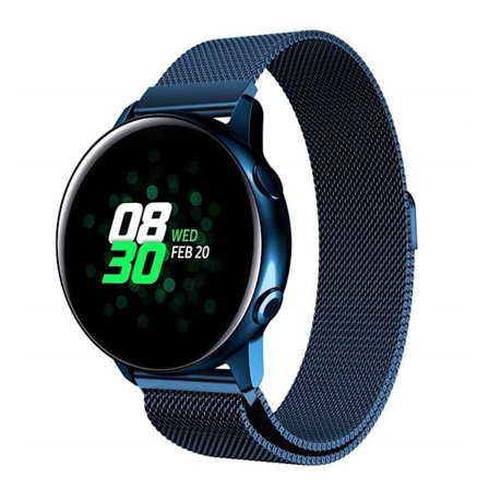 Garmin Vivoactive 3 Music / Vivomove HR ruostumattomasta teräksestä valmistettu ranneke - Sininen