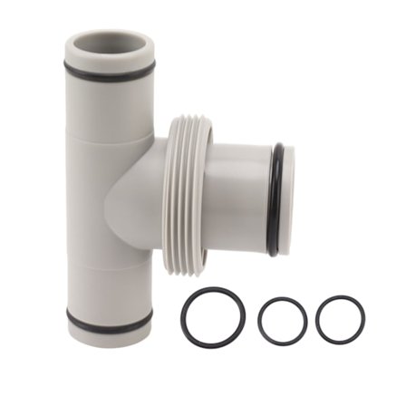 Pool slangadapter T-form gängad pumpanslutning 1,5 tum till 1,25 tum anslutning slangkolv för poolunderhåll