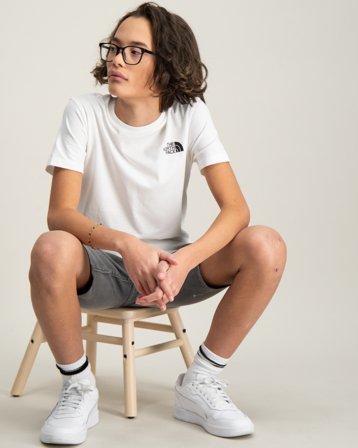 The North Face TEEN SIMPLE DOME REG Hvit T-skjorter Gutt - Kids Brand Store