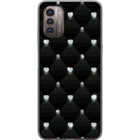 Nokia G21 Mjukt Skal - Bling Heart