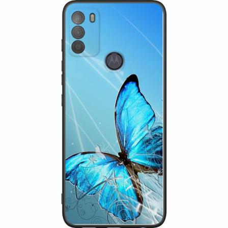 Motorola Moto G50 Svart Skal Fjäril