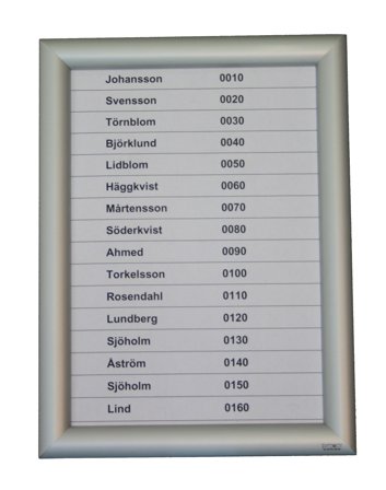 Swedsign Safesnap Portkodstavla aluminium 240 x 327 mm, Larm & säkerhet