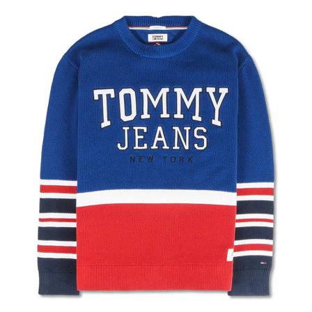 Tommy Jeans Colorblock Logo Blå, Herre
