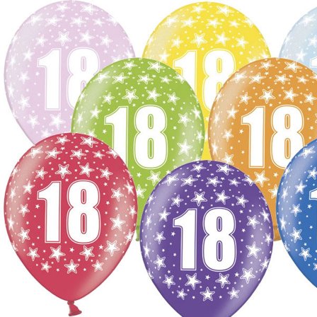 Lateksiset Numeroilmapallot 18