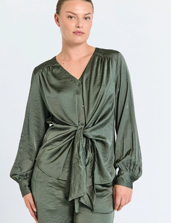 FREE/QUENT Fqbiska-Blouse - Green - S