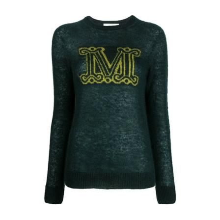 Max Mara Stickat grön, Dam Stickade tröjor & koftor, Dam, Storlek: S