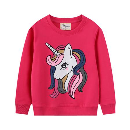 Blommigt Print För Flickor Höst Toppar Långärmad Pullover