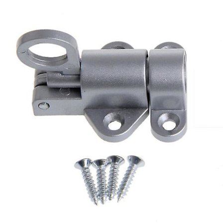 1pcs Window Gate Security Pull Ring Spring Bounce Door Bolt Aluminum Latch Lock