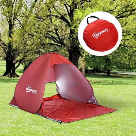 Rootz Pop Up telt - Rood - Polyester, Staal - 59,06 cm x 78,702 cm x 45,28 cm