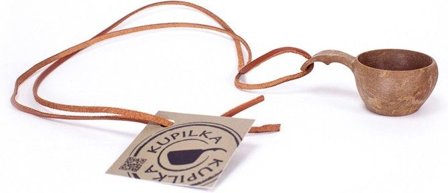 Kupilka 1 Mini Cup with Leather Cord Brown - Kupilka