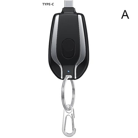 1500mah Bärbar Mini Power Bank Nyckelring Laddning Powerbank Mobiltelefon Reserv