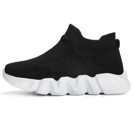 Platta Sneakers För Barn Med Rund Tå
