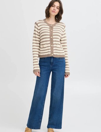 Fransa Frbelinda Car 1 - Beige - XL