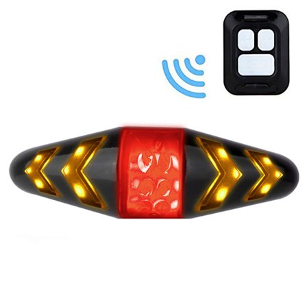 Trådlös Fjärrkontroll Cykel Baklampa Intelligent Cykel Blinkers Vattentät Baklampa