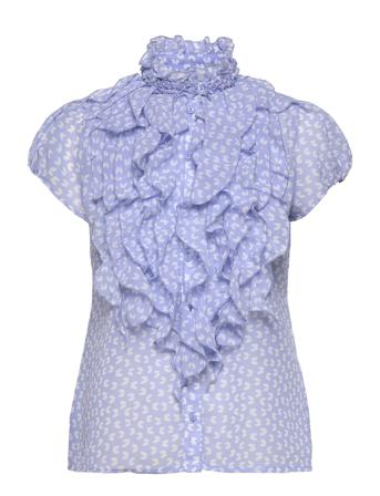 Liljasz Ss Shirt Blue Saint Tropez